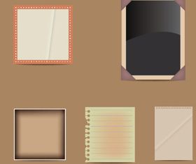 Retro paper 3 vectors graphic