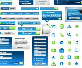 Web elements set 2 Illustration vector