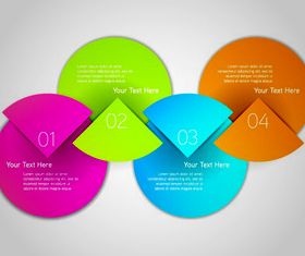 Round number colored background 1 vector material