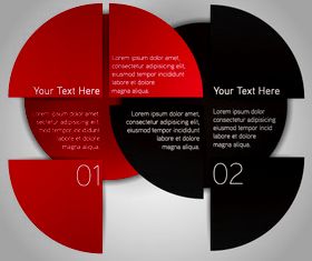 Round number colored background 4 vector material