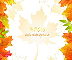 Autumn leaves background 2 vector