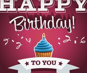 Happy Birthday cards 1 vector