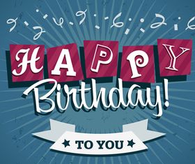 Happy Birthday cards 2 vector
