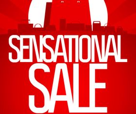 Promotions poster background 3 vector