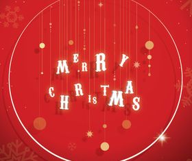 Christmas red background vector