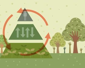 Green theme background vectors graphic