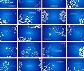 Blue flower pattern background vector