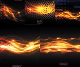Shiny flame effect Background vector
