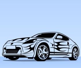 Sports Car Illustration design vectors