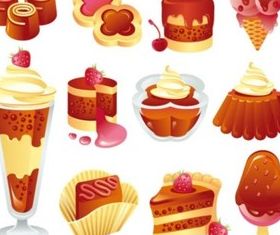 Cute Cake vector