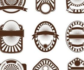 Colorful Labels Templates vector