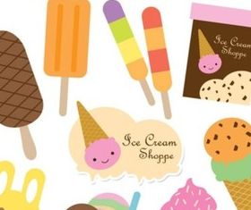 Lovely cake vector material