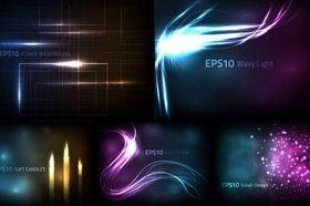 Stunning lighting background vector