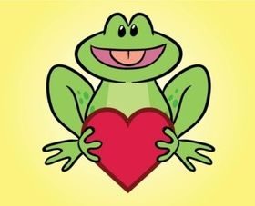Frog Comic Character vector