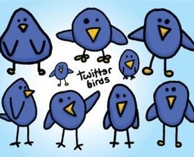 Free Twitter Birds Vectors design