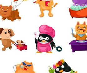 Cartoon Animals free vector