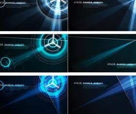 Simple light effect technology background creative vector
