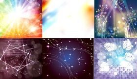 Different gorgeous light background vector