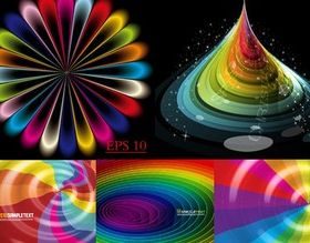 Stunning colorful space background vector