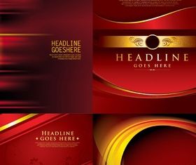 gorgeous dynamic with Red background vector