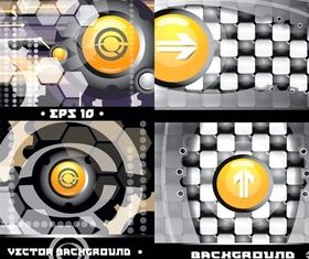 WEB style technology background vector