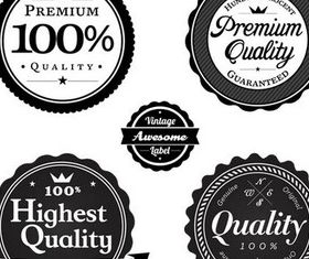 Black Labels Templates art vector