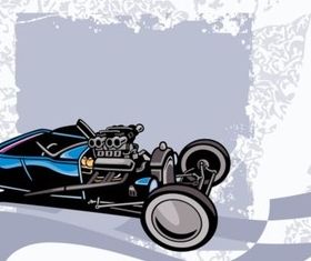 Race Car Graphics shiny vector