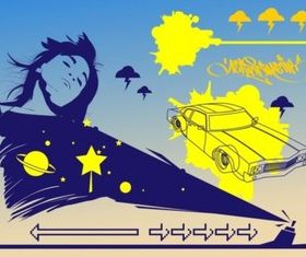 Cool Urban Design Footage vectors