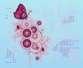 Butterfly Decoration vectors graphic