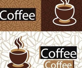 Coffee design elements background vector