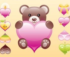 Cute Heart Vectors