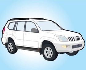 ToyotLand Cruiser design vector