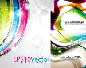 Bright arc background vector