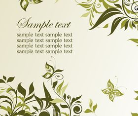 Green Plant Floral 3 vector