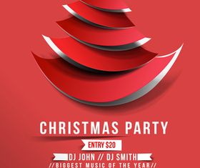 Christmas Party poster 1 design vectors