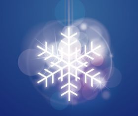 Dream snowflake background vector