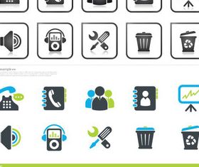 Web creative icons vector