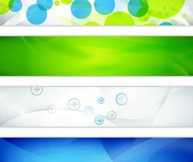 Concise banner design vector