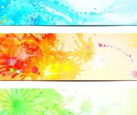Splash Grunge Color banner vector