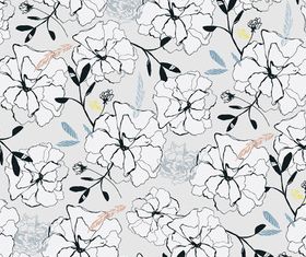 Draw flower pattern vector