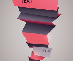 Origami background vector