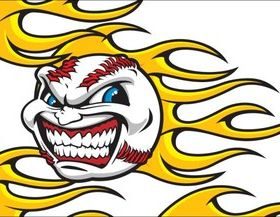 monster head background set vector