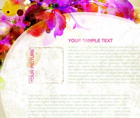 flower grunge background vector