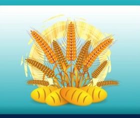 Wheat Logo shiny vector