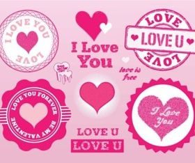 Love Stamps Vectors