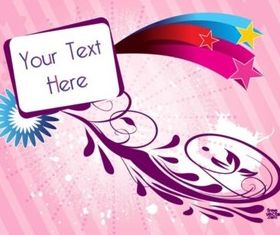 Text Badge Scroll design vectors