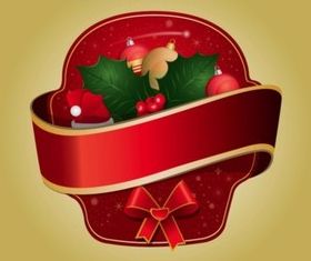 Christmas Sticker vector graphic