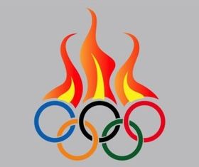 Olympic Fire design vectors