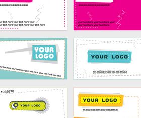 Simple Business card vector graphics