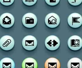 3D Social Icons 1 vector
